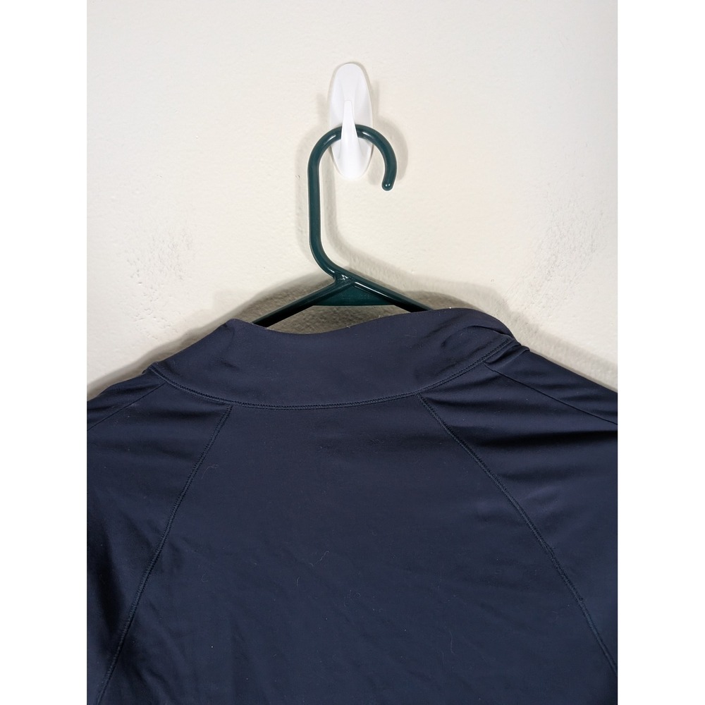 Lacoste x Bandier Womens Small Navy Blue 1/4 Zip Performance Sweater LXB20227 - Picture 8 of 8